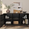 Plank+Beam Mid Century Modern Solid Wood Sideboard with 2 Doors, 59" TV Stand for Living Room - 4 of 4