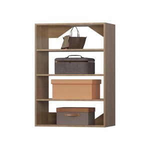 APRILSOUL Shelf Short Tower Closet, Modular Closet System, Wall Mounted Wardrobe Organizer with Shelf for Bedroom or Walk-in Closet - 1 of 4