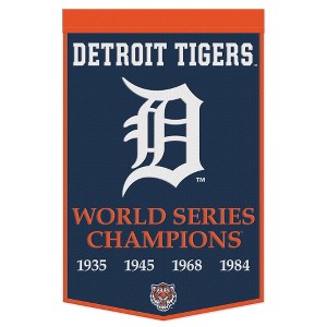 24" x 38" MLB Detroit Tigers Wool Banner - 1 of 3