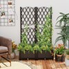 Tangkula Raised Garden Bed w/Trellis Planter Box for Climbing Plants 32" x 16" x 53" - 2 of 4