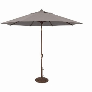 SimplyShade Aruba Modern Fabric Auto Tilt Market Umbrella in Bronze/Cast Silver - 1 of 4