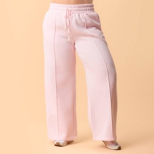 Blogilates Women's Travel Trouser High-Rise Wide Leg Sweatpants - 1 of 4