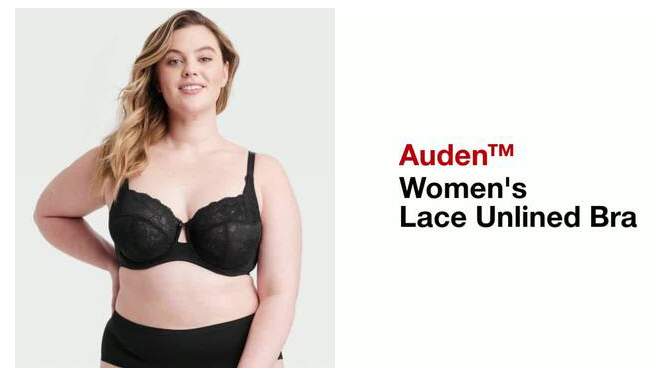 Women's Lace Unlined Bra - Auden™, 2 of 6, play video