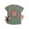 Simply Sage Market Women's Coquette Candy Cane Short Sleeve Garment Dyed Tee - 3 of 4