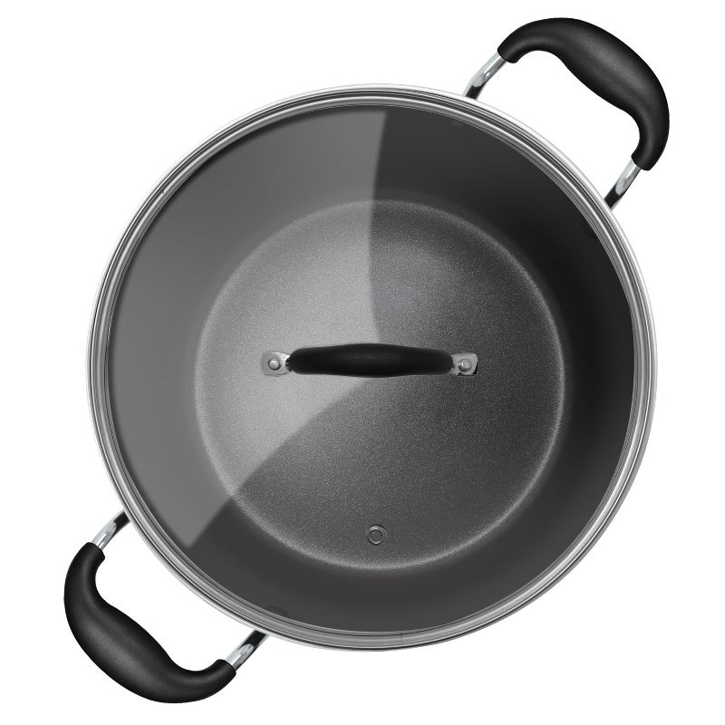 Starfrit 12-In. Covered Fry Pan with Stainless Steel Handle, Black, 2 of 7