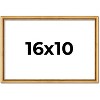 PosterPalooza | Classic Modern Gold Picture Frame - UV Acrylic, Backing Board, Hanging Hardware Included - 2 of 4
