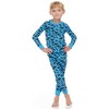 Kids 3 Pack Pajamas - Blue Dinosaurs/Dark Dinosuars/Sharks - image 3 of 4