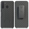 Nakedcellphone Case with Stand and Belt Clip Holster for Samsung Galaxy A21 - Black - 2 of 4