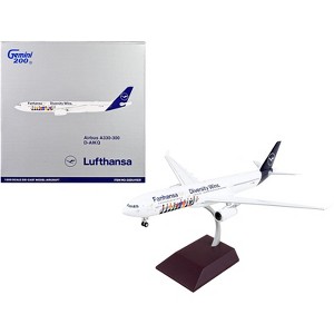 Airbus A330-300 Commercial Aircraft White with Blue Tail "Gemini 200" Series 1/200 Diecast Model Airplane by GeminiJets - 1 of 3