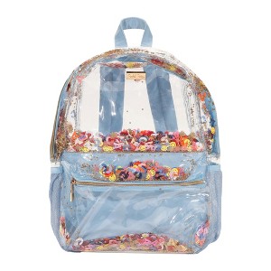Packed Party Celebrate Every Day Clear Backpack; Women's Small Fashion Shoulder Book Bag; Great for Ladies at School, Work, Travel, and the Beach - 1 of 4