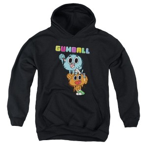 Boys’ Amazing World Of Gumball Gumball Spray Hooded Sweatshirt - 1 of 4