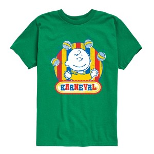 Boys' - Peanuts - Charlie Brown Karneval Short Sleeve Graphic T-Shirt - 1 of 4