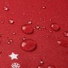 Festive Red Christmas Tablecloth with Snowflake Pattern - Durable Washable Holiday Dining Decor for Family Gatherings - 3 of 4