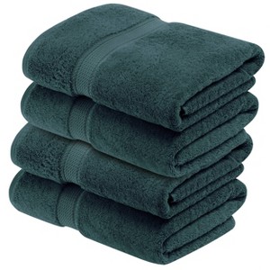 Luxury Cotton Heavyweight Ultra-Plush Bath Towel Set of 4 by Blue Nile Mills - 1 of 4