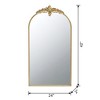 Grungis Arched Wall Mirrors with Metal Frame,Decorative Dressing Wall-Mounted Decor Mirror for Bathroom,Living Room - 3 of 4