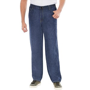 Liberty Blues by KingSize Men's Big & Tall Lightweight Comfort Side-Elastic 5-Pocket Jeans - 1 of 4