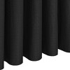 Home Mart Goods Black Fabric Textured Glam luxury Shower Curtain With 12 Metal Roller Ball Hooks - 72" x 72" - 3 of 3