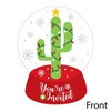 Big Dot of Happiness Merry Cactus - Shaped Fill-in Invitations - Christmas Cactus Party Invitation Cards with Envelopes - Set of 12 - 2 of 4