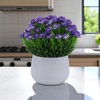 Unique Bargains Artificial Plants Scandinavian-style Plastic 3.35"x3.35"x6.69" 1 Pc - 2 of 4