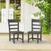 Arceso Armless HDPS Outdoor Dining Chairs, Weather-Resistant Patio Chairs, 350 lb Support, for Lawn, Garden, Backyard or Indoor Use - 2 of 4