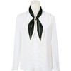 Elerevyo Women's Simple Striped Contrast Color Long Silky Rhombus Scarves Neckerchief 1Pc - 2 of 4