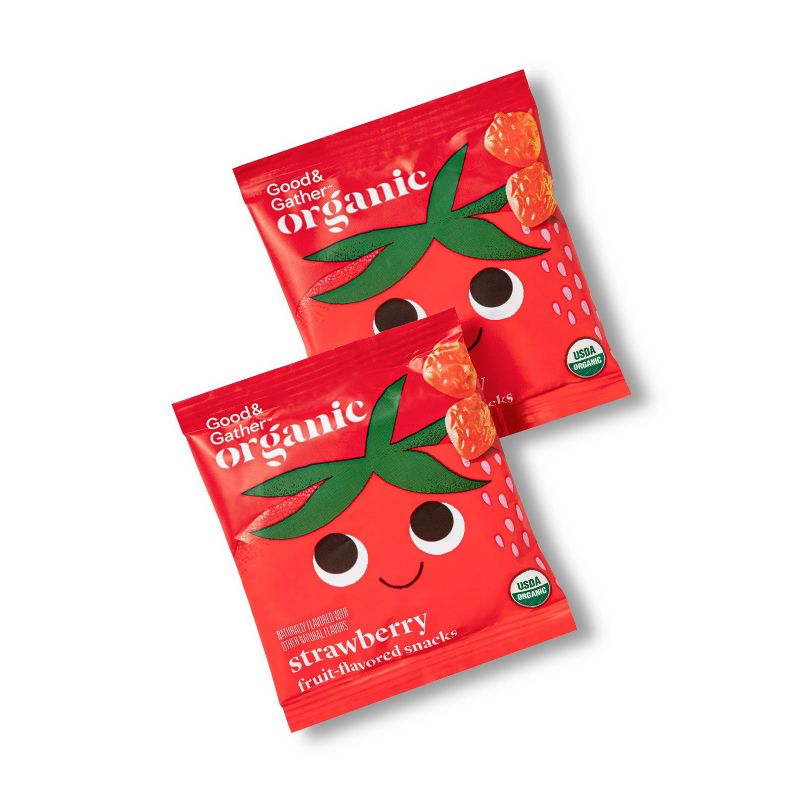 Organic Strawberry Fruit Snacks - 20ct - Good &#38; Gather&#8482;, 3 of 8