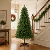 QingMoon Artificial Christmas Tree, 6FT Hinged PVC Xmas Tree with 490 Branch Tips and 4-Leg Plastic Stand for Indoor Home Decoration - 2 of 4