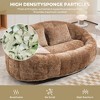 Lyngins Oversized Chenille Bean Bag Chair, Comfort Lounger High Back Lazy Chair, 2-Seater Accent Chair, Couch for Adults and Kids, Soft Lounge Chair - 3 of 4