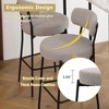 DYHOME Bar Stools Set of 2, 27 Inches Counter Height Kitchen Bar Stools with Back, Modern Metal Tall Bar Stools for Kitchen Island - 4 of 4