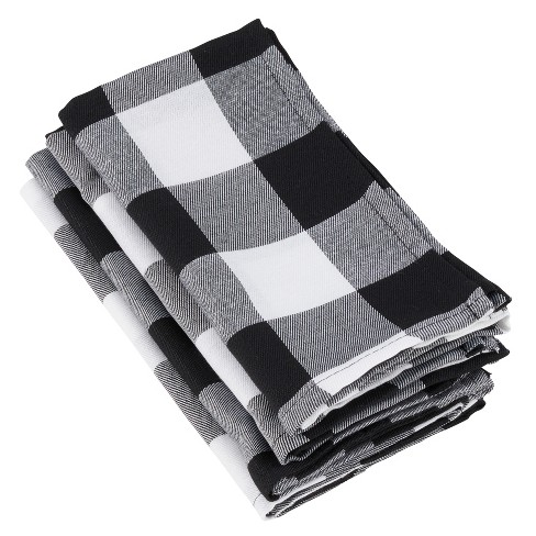 20X20] Cloth Napkins Set of 12 Cotton, Dinner Napkins Cloth Washable,  Buffalo p