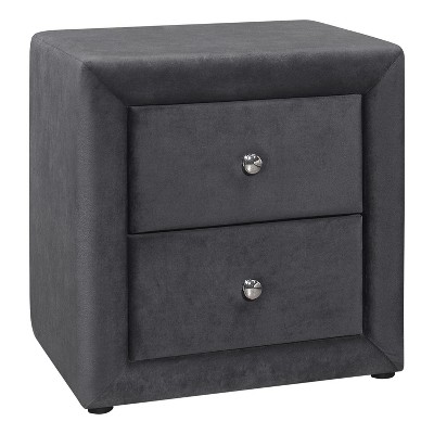 Monarch Specialties Accent Table Side End Nightstand Lamp Living Room Bedroom Metal Laminate Black Contemporary Modern