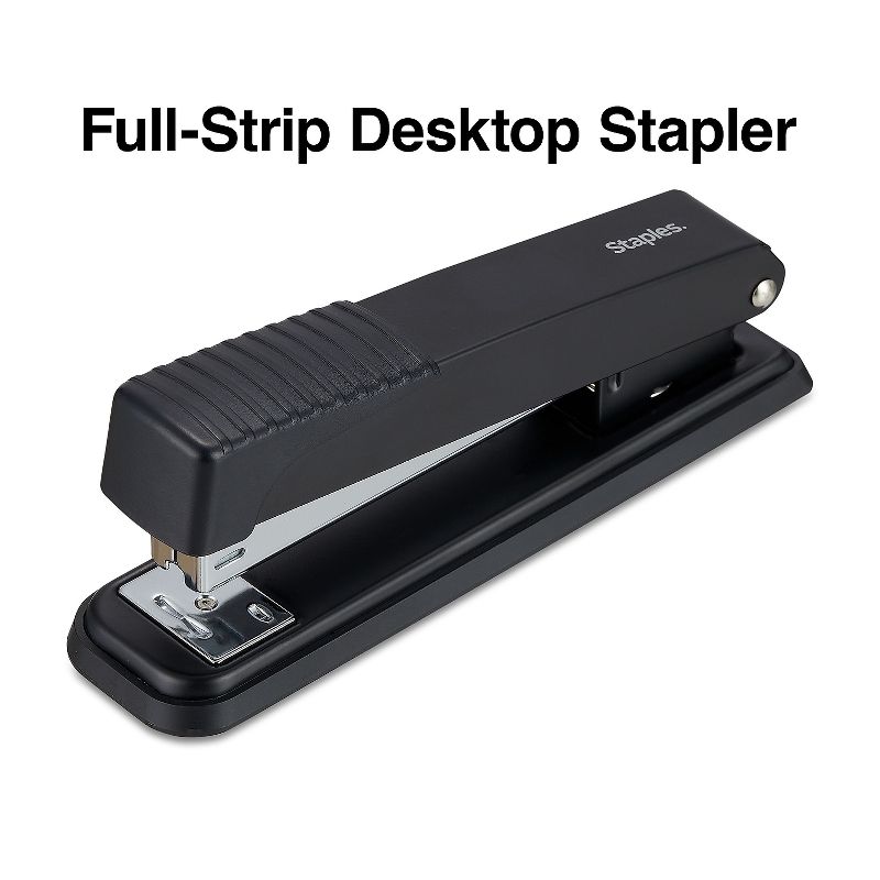 Staples Desktop Stapler Full-Strip Capacity Black (24547-CC) 814977, 2 of 7