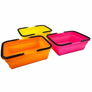 SAMMART 8L (2.1 Gallon) Collapsible Basket with Handle - 1 of 4