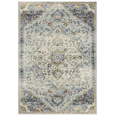 Oriental Weavers Branson BR01A Blue/ Multi Indoor Area Rug - 6'7" x 9'2"