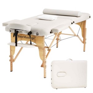 BestMassage Portable Massage Table 2 Fold Lightweight Massage Bed Spa Table for Spa Facial Care - 1 of 4