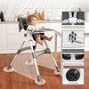 Napei 6- in -1 Baby High Chair with 5 -Point Safety Harness and Adjustable Dining Tray,Foldable High Chair for Space-Saving - 4 of 4