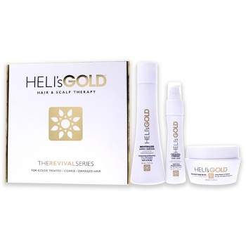 Heli's Gold The Revival Series Travel Kit - Moisturizing Hair Care Set - 3 pc