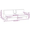 vidaXL Sofa Bed with Cup Holders Dark Gray Velvet - 4 of 4