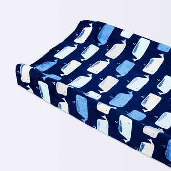 Plush Changing Pad Cover By the Sea - Cloud Island™ - Navy