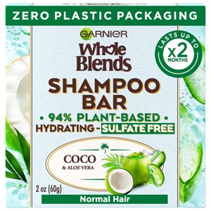 Garnier Whole Blends Coco and Aloe Vera Sulfate Free Shampoo Bar for Normal Hair - 2oz - 1 of 4