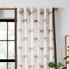 50"x63" Rochelle Porter Jaguars Ivory Pole Top Curtain Panels - 2 of 4