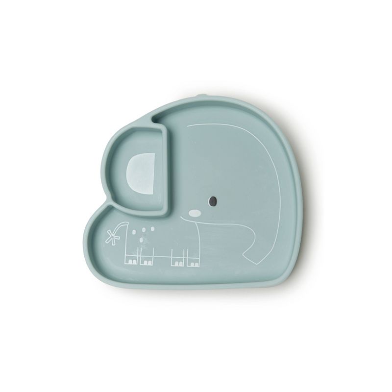 Loulou Lollipop Silicone Snack Plate - Elephant, 1 of 5