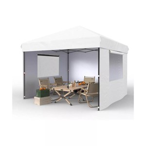 10'x10' Outdoor Pop Up Canopy Tent,Camping Canopy Tent with 3Pcs Sidewalls,Commercial Instant Tent Shelter for Parties, Garden, Patios - 1 of 4