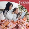 Christmas Throw Blanket for Couch 60x50,Pink Winter Holiday Festival Cute Xmas Gingerbread House Trees Blankets - 3 of 4