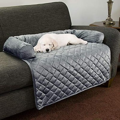 PETMAKER Orthopedic Brown Pet Bed Egg Crate and Memory Foam with Washable Cover, 44" L X 35" W X 4.75" H, Large