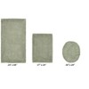 Edge Bath Rug 100% Premium Cotton Ultra-Soft Water Absorbent Tufted Solid Reversible 3 Piece Bathroom Rug Set for Machine Washable Bathmat - 2 of 4