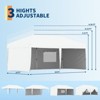 10x20 Heavy Duty Pop Up Canopy with 4 Sidewalls, Portable Roller Bag, Adjustable Height, Weight Bags, Stakes & Guy Ropes Included - 3 of 4