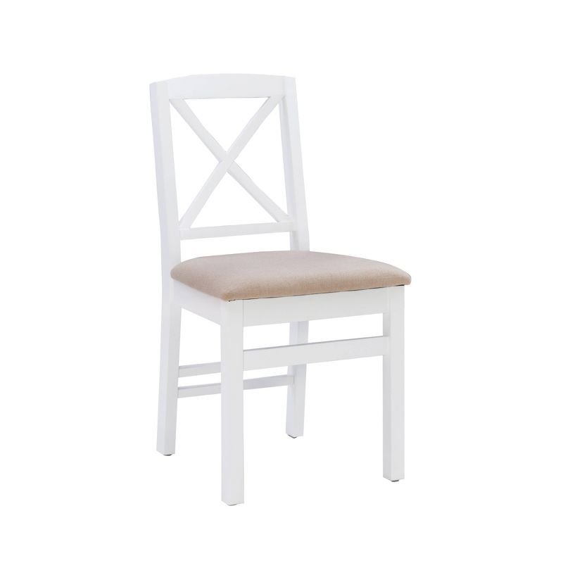 Set of 2 Triena X-Back Dining Chairs - Linon, 3 of 17
