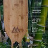 Magneto Bamboo Longboards| 42” x 9” | Cruising, Carving, Free-Style, and Downhill (Bamboo Drop & Fiberglass Through Longboard) - 3 of 4