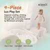 KIDKII Lux Play Set 9-Piece Firm Foam Climbing and Ball Pit for Toddlers, Beige - 2 of 4
